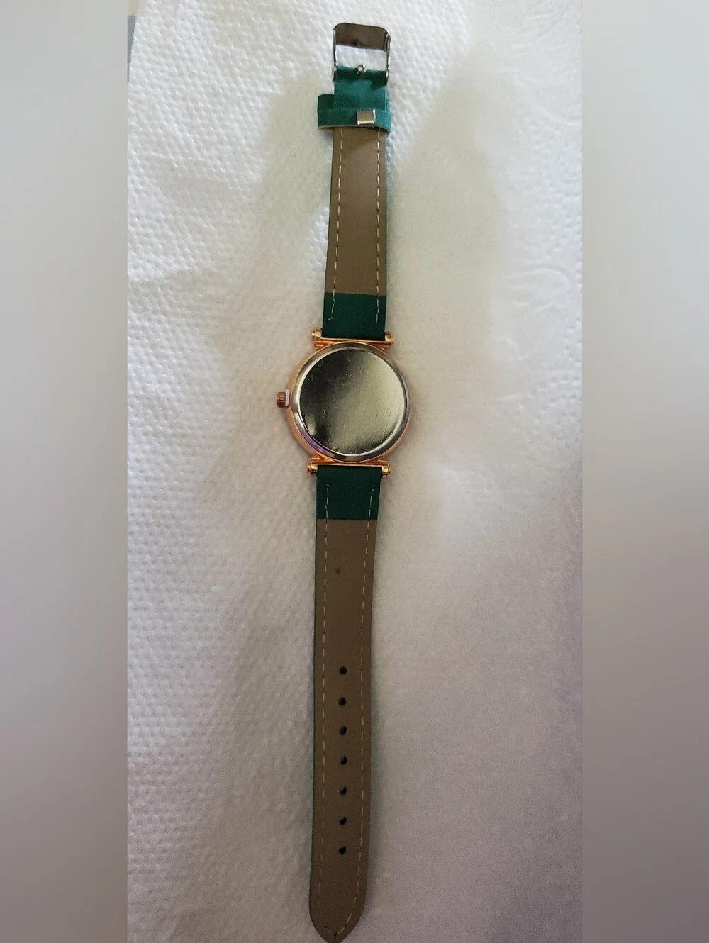 Novadab Ladies Quartz Sporty Watch-Rose Gold & GREEN- New-Fully Functional